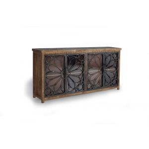 Image de Buffet en bois manguier et métal noir