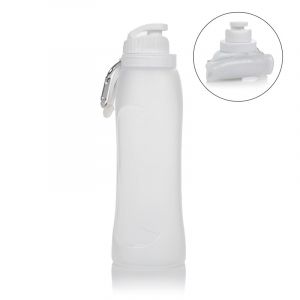 Dam Bouteille pliable enroulable de 500ml, en silicone de qualit&eacute; alimentaire.