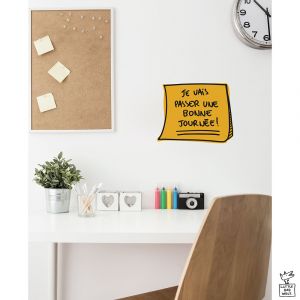Plage Sticker décoratif autocollant, citation pour le mur, Je vais passer une bonne journée, motivation, 68 cm X 48 cm