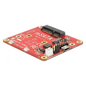 Delock 62648 - Convertisseur Raspberry Pi USB Micro-B femelle / connecteur à broches USB > mSATA 6 Gb/s