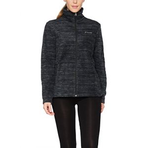 Image de Columbia Polaire Zippé pour Femme, Fast Trek Printed Jacket, Polyester, Noir (Black Spacedye), Taille: M, EL1012