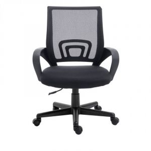 Equip Chaise de bureau ergonomique en maille noire
