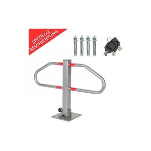 Barre de parking pliable avec 3 cl&eacute;s borne de parking barri&egrave;re de parking bloqueur - Melko