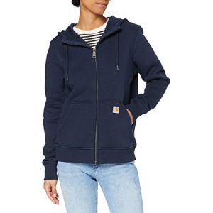 Carhartt Women's Clarksburg Zip Sweatshirt - Sweat à capuche taille S, bleu/noir