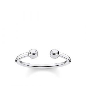 Image de Thomas Sabo Bague perles pierres argent Argent sterling 925 Gris