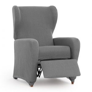 Tardor - Gris6 - Elastique relax housse de fauteuil 1 place Polyester/Coton/Elastomere - 60X90cm