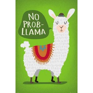 GB eye Llama - No Probllama Maxi Poster