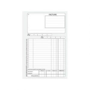 Visiodirect Lot de 10 Manifolds autocopiant facture 148x210 mm feuillets dupli