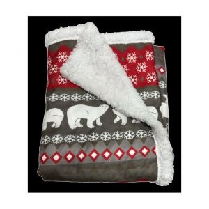 Couverture noël sherpa Noël pour chien et chat - tout doux