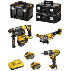 Dewalt Kit FVK381X2-QW 54V/18V (DCH333 DCD796 DCG414 2 x 9,0 Ah DCB118 2 x TSTAK II TSTAK VI)