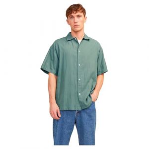 Jack & Jones Chemises homme vert en lin Quin