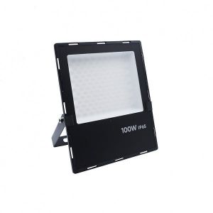 Silamp Projecteur Extérieur NOIR 100W IP65 - Blanc Neutre 4000K - 5500K