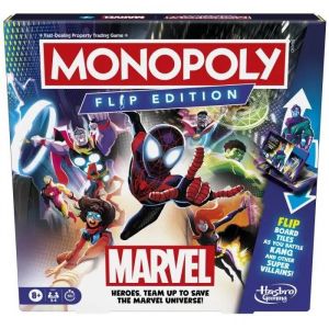 Jeu de plateau - Monopoly - Flip Marvel - Marvel - 8 ans - Int&eacute;rieur - Mixte