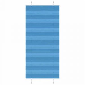 VidaXL Store plissé bleu 85x200 cm largeur du tissu 84,4 cm polyester, store plissé de fenêtre, store accordéon, store 4015208