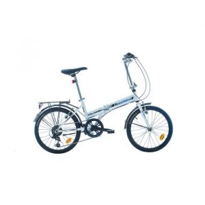 BACHINI FOLDING 20" CARRIER, WHITE GLOSS, STICKERS: BLUE -BLACK