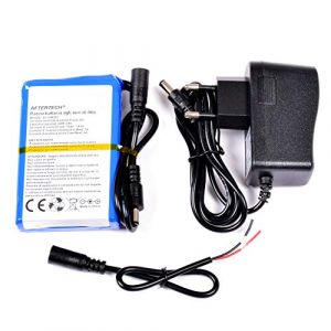 AFTERTECH Pack Batterie 12 V 4 200 mAh 4,2 Ah Rechargeable au Lithium 95 x 60 x 20 mm F2D3