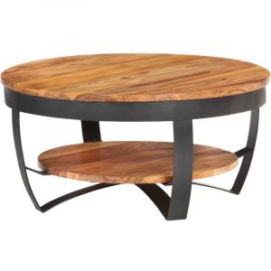 VidaXL Table basse 65x65x32 cm Bois d'acacia solide