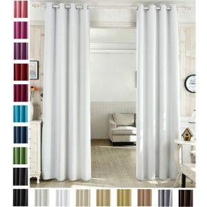 1 pi&egrave;ce Rideau occultant en Polyester Rideau Opaque Suspension &agrave; &oelig;illets. anc. VH5866ws oltu