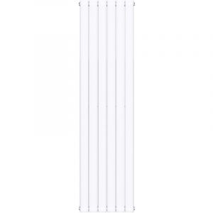 Sogood - Radiateur pour Chauffage Central Radiateur à Eau Chaude Design Vertical Panneau Monocouche Blanc 180x46cm - Blanc