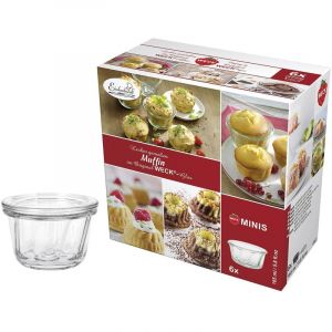 Weck 45833 Lot de 6 bocaux en carton de 165 ml (bocaux pour gâteau à kouglof avec couvercle RR de 80 mm)