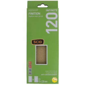 SCID 243697 - Patin fixation avec pince 93 x 230 mm Grain 120 Vendu par 5