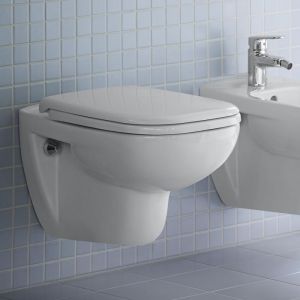 Image de Duravit WC suspendu D-CODE ti 355x545mm Glaçage hygiénique blanc