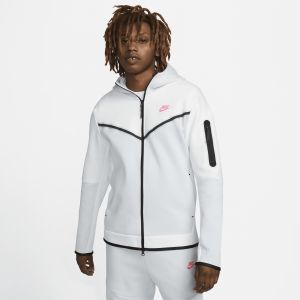 Nike Sweat à capuche à zip Sportswear Tech Fleece pour Homme - Blanc - Taille XL - Male