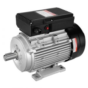 VEVOR Moteur électrique 2,2 kW moteur de compresseur d'air à 1 phase, 2800 tr/min, CA 220-240 V, 13,8 A, cadre 90L, B3, arbre à clavette 24 mm, rotation CW/CCW pour machines agricoles et équipements