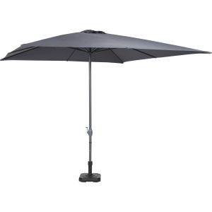 Parasol Droit Avec Manivelle 3m Gris Murano Hyba - Le Parasol