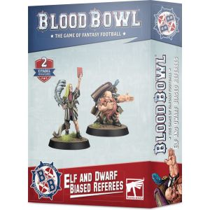 Games Workshop Figurine- Seconde Saison : Arbitres Partiaux Elfe et Nain Blood Bowl