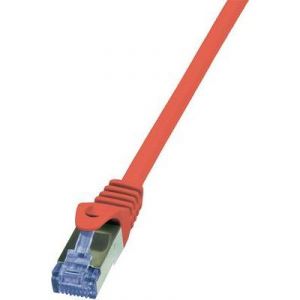 Logilink CQ3044S - C&acirc;ble r&eacute;seau RJ45 Cat.6A S/FTP 1,50 m rouge