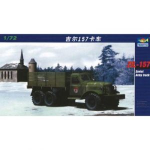 Trumpeter Maquette camion ZIL-157 6 x 6 -1/72 - Maquette militaire