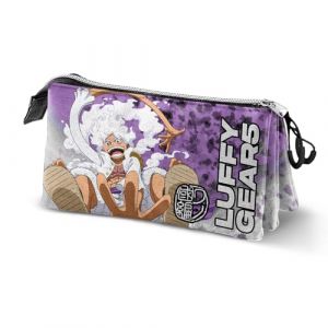 Karactermania Trousse Triple - One Piece Luffy Gear 5 - Lilas- Taille Unique