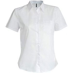 Kariban Judith > Chemise Manches Courtes Femme - Blanc, 4XL, Femme