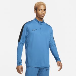 Nike Haut Global Football Dri-FIT &agrave; demi-zip Academy pour homme - Industrial Blue/Black/Industrial Blue/Black, Industrial Blue/Black/Industrial Blue/Black - Taille XS