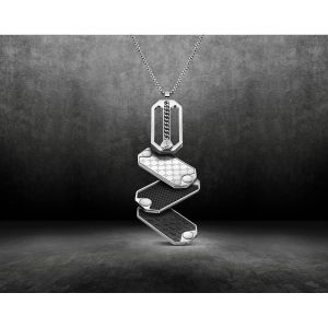 Police Collier et pendentif BESAR PEJGN2009202 Homme