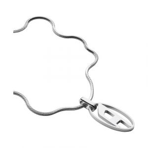Diesel Collier Pendentif en Acier Inoxydable, pour Homme, Dx1342040"