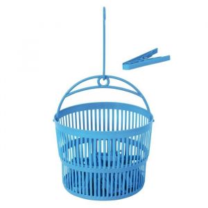 MSV Panier x24 Pinces à linge Grands modèles Bleu