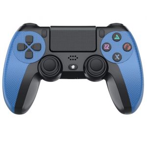 Manette De Jeu Pour Ps4 Contrôleur De Jeu Sans Fil Manette De Jeu Bluetooth 2.1 Pour Ps4 Hôte Du Jeu Ordinateur Pc(Bleu)