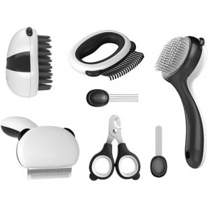 Chadog Kit de toilettage pour chat : 7 accessoires