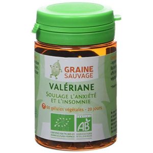 Graine sauvage Val&eacute;riane Bio Pilulier de 60 G&eacute;lules
