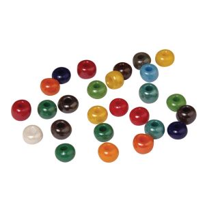 Image de Rayher Perles en verre opaques - 8.7mm - couleurs assorties