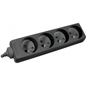 Image de MULTIPRISE 4 PRISES noires SS INTER 1,50 m - 808541
