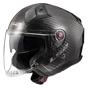 Ls2 Casque Moto Jet Infinity II Carbon Gloss Carbon, S