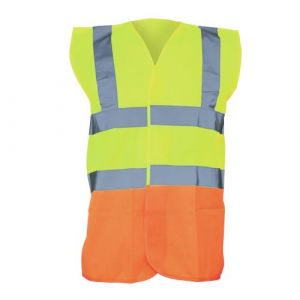 Yoko Gilet de sécurité haute visibilité - Mixte (Lot de 2) (2XL) (Jaune/Orange) - UTBC4415