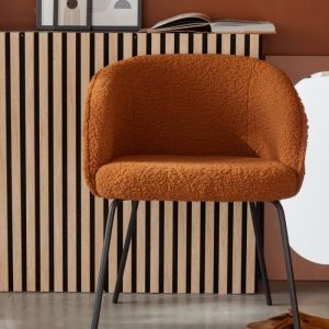 Today Fauteuil bouclette uni 55x62 cm