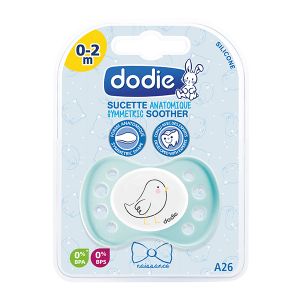 Dodie Sucette naissance anatomique silicone Chat bleu 0-2 mois