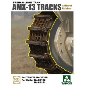 Takom Accessoires militaires : Set de chenille avec patin en caoutchouc AMX-13