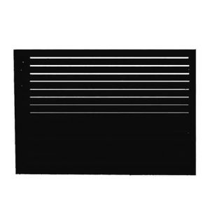 Decoclim Dos habillage groupe extérieur cache-clim Noir foncé RAL 9005 Taille M