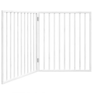 VidaXL Barrière pour chien pliable 2 panneaux 160 cm bois de peuplier